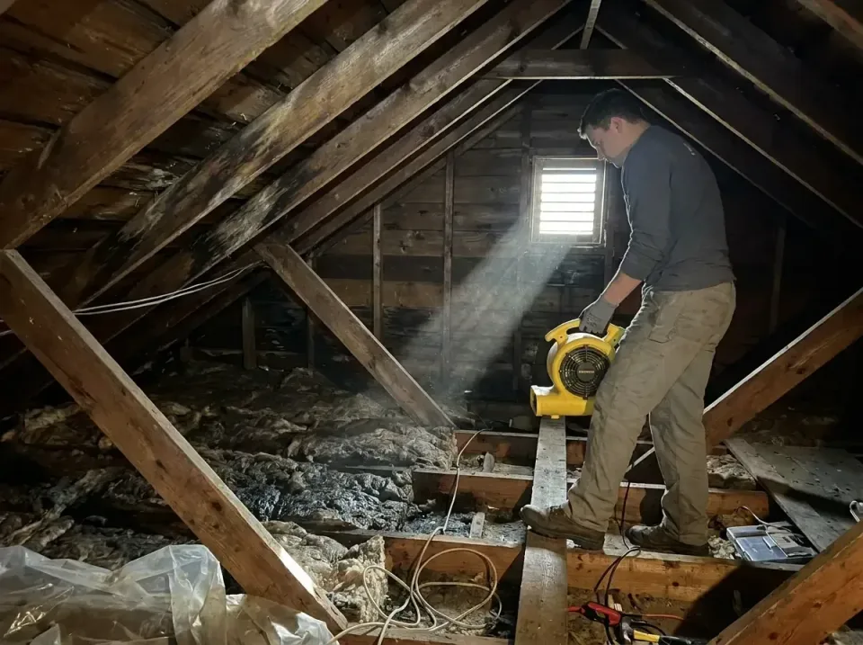 attic-water-damage-drying-proc-007 — frequently asked questions, Emergency Water Extraction & 24/7 Flood Response in Rosevil…